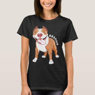Grappige reddingshond pitbull mam kostuum adoptie  t-shirt