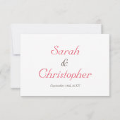 Grappige Redenen Huwelijk Uitnodigingskaart RSVP (Achterkant)