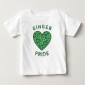 Grappige Redhead Ginger Power Shamrock Groene Hart (Voorkant)