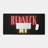 Grappige Redneck AF Neon Bureaumat (Keyboard & Muis)
