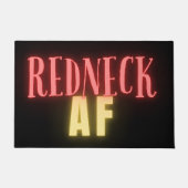 Grappige Redneck AF Neon Deurmat (Voorkant)