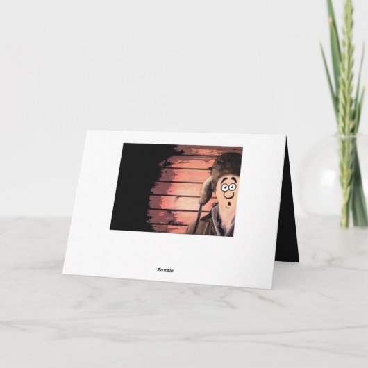 Grappige Redneck Cartoon verjaardag Kaart (Achterkant)