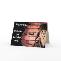 Grappige Redneck Cartoon verjaardag