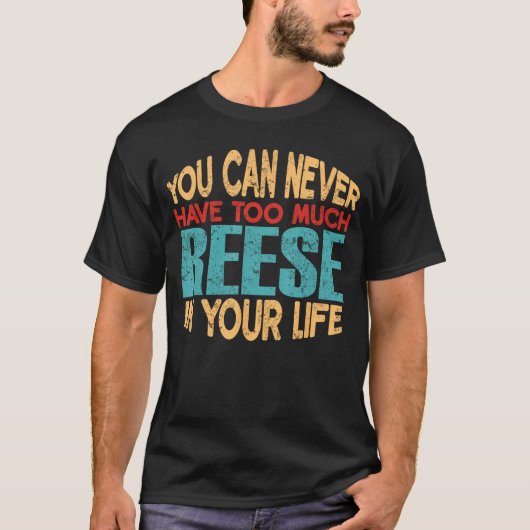 Grappige Reese gepersonaliseerde shirt Voornaam gr (Voorkant)
