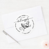 Grappige reet nuggets eierdoos label (Envelop)