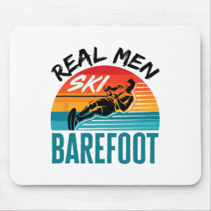 Grappige Refoot Waterskiën Skiër Echte Mannen Ski Muismat