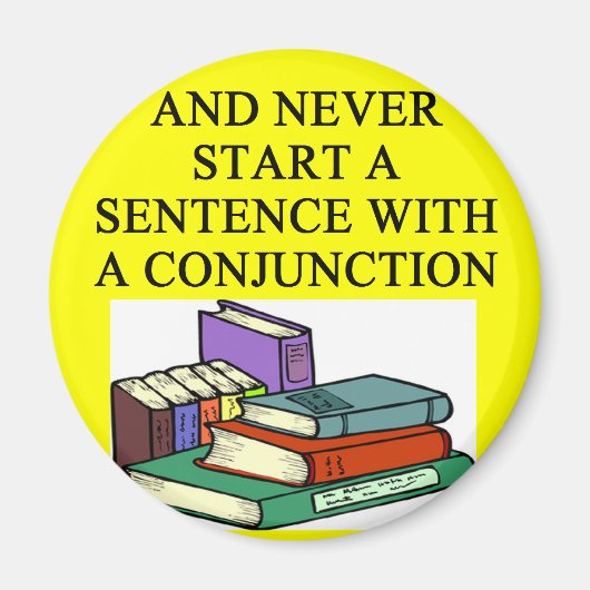 grappige regels voor schrijvers magneet (Voorkant)