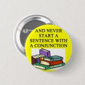 grappige regels voor schrijvers ronde button 5,7 cm (Voorkant /achterkant)