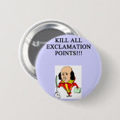 grappige regels voor schrijvers ronde button 5,7 cm (Voorkant /achterkant)