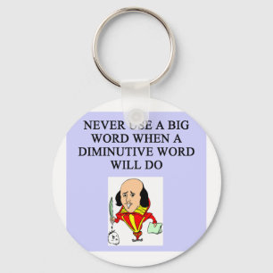grappige regels voor schrijvers sleutelhanger