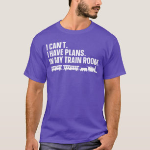 Grappige regen kunst voor mannen vrouwen spoorweg t-shirt