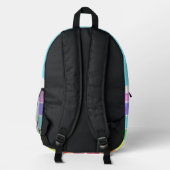 Grappige Regenboog en Ster Print Knip Naai Tas (Achterkant)