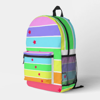 Grappige Regenboog en Ster Print Knip Naai Tas