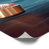 Grappige Regenboog Forel Vis Mode Poster (Hoek)