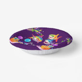 Grappige regenboog haai verjaardag ballon party jo papieren kommen (Gebogen)