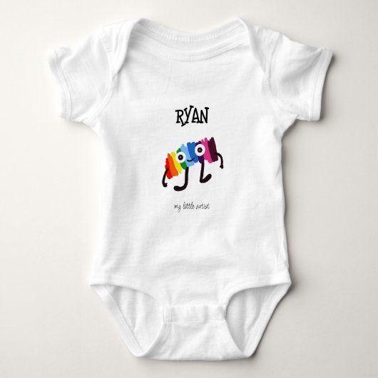 Grappige regenboog romper (Voorkant)