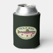 Grappige regenboogforel Bum Gevist Blikjeskoeler (Blikje Voorkant)