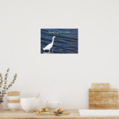 Grappige Reiger Poster (Keuken)