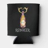 Grappige Reinbeer Bier Liefhebber Kerstmis Blikjeskoeler (Voorkant)