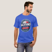 Grappige reis humor met "Vacationex" T-shirt (Voorkant volledig)