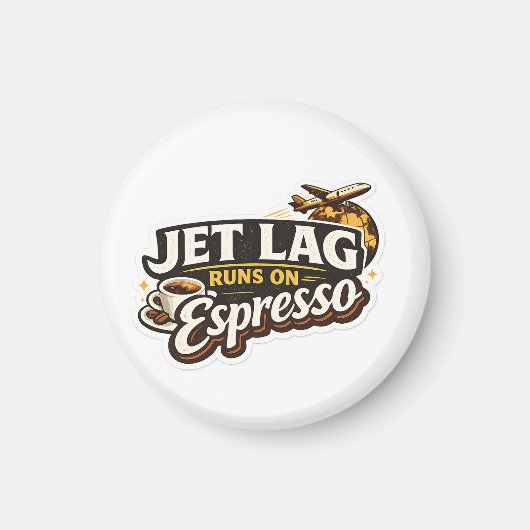 Grappige Reis Koffie Liefhebber Hoed Magneet (Voorkant)