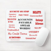 Grappige rekeningen te betalen scheldwoorden! Grap Muismat (Met muis)