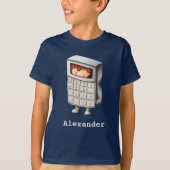Grappige rekenmachine Kinder Wiskunde T-shirt (Voorkant)