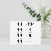 Grappige Relaties Briefkaart (Staand voorkant)