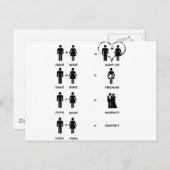 Grappige Relaties Briefkaart (Voorkant / Achterkant)