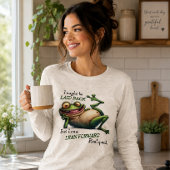 Grappige Relaxte Kikker Tri-Blend Shirt
