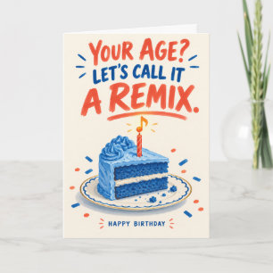 Grappige Remix Verjaardagskaart voor Muziekfans Kaart