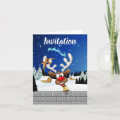Grappige rendier gluurde Kerstmis meme (Voorkant)