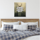 Grappige Rendier Kerst Canvas Muurkunst Afdruk (Insitu (Slaapkamer))