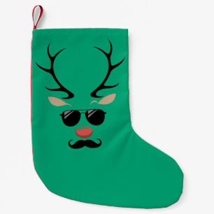 Grappige rendier kerst winter familie schattig her kleine kerstsok