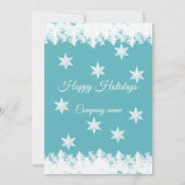 Grappige rendier Kerstman kerstfeest bedrijfsparti Kaart (Achterkant)