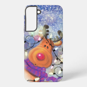 Grappige Rendier Kerstmis Samsung of iPhone gevall Samsung Galaxy Hoesje