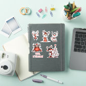 Grappige rendier Kerststickers – Oh Hert! Sticker (iPad Cover)