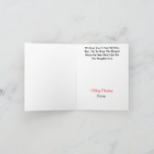 Grappige rendier met tennisracket kerstkaart kaart (Binnen)