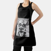 Grappige rendier selfie kerstman schort (Insitu)