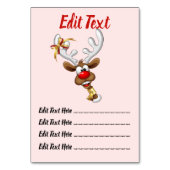 Grappige rendieren gluurde kerst meme kaart (Achterkant)