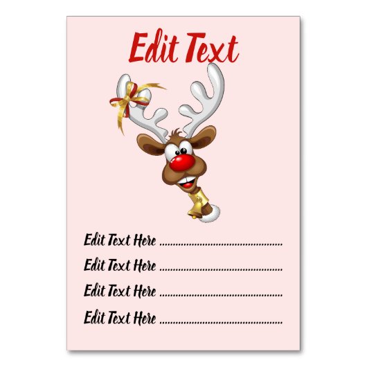 Grappige rendieren gluurde kerst meme kaart (Voorkant)
