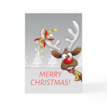 Grappige rendieren kerst