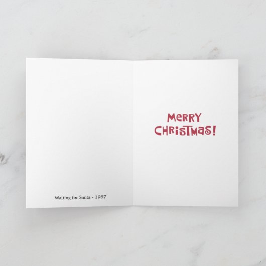 Grappige rendieren kerst feestdagen kaart (Binnen)