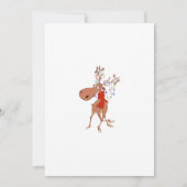 Grappige rendieren vakantie kerstavond feest uitno kaart (Achterkant)