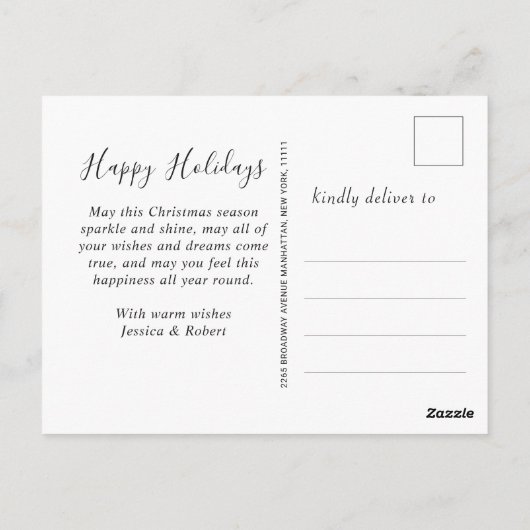 Grappige rendieren Vrolijk Kerstfeest Groet Vakant Briefkaart (Achterkant)