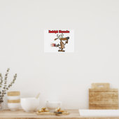 grappige rendierwannabe poster (Keuken)