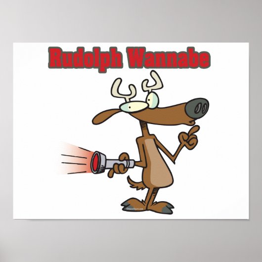 grappige rendierwannabe poster (Voorkant)