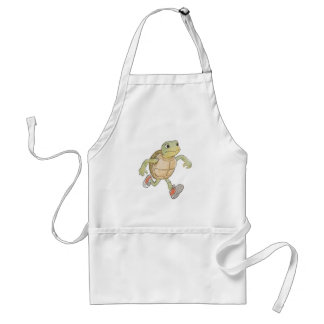 Grappige Rennende Schildpad Cartoon Keuken Schort
