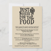 Grappige repetitie diner uitnodiging (Voorkant)