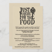 Grappige repetitie diner uitnodiging (Voorkant / Achterkant)